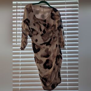 Jennifer Lopez Women's Bodycon Scrunch Side Dress Size L